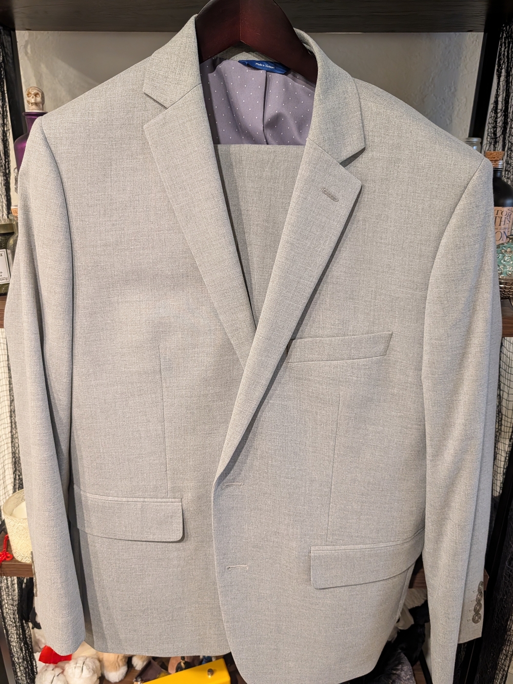 Apt. 9 Light Gray Men's Blazer - Single-Breasted Sport Coat